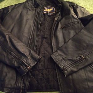 Airborne Leathers© Flight Bomber Large Worn